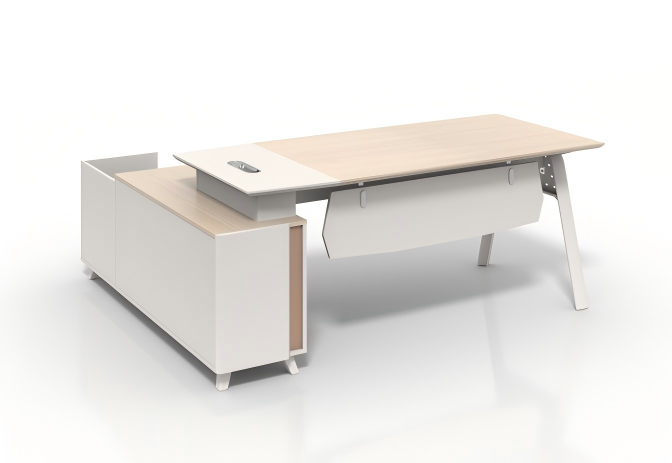 【Clear Maple Series Executive Desk】 Infuse the Transparent Elegance of Maple into Your Office Space