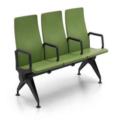 High-End Three-Seater Bench Chair: Premium Seating, Enhanced Comfort